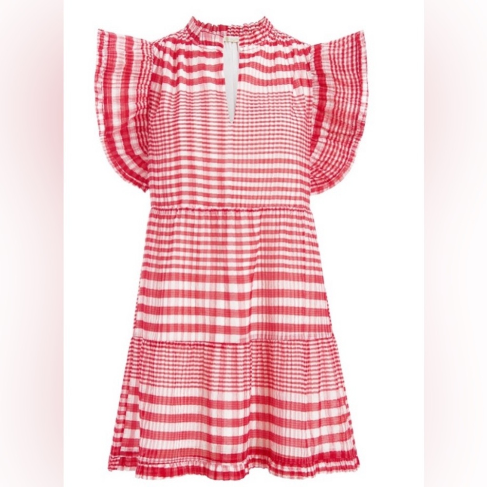 Marie Oliver Cherry Check Bay Dress BNWT